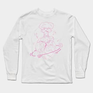 Light Pink Atomic Heart Long Sleeve T-Shirt